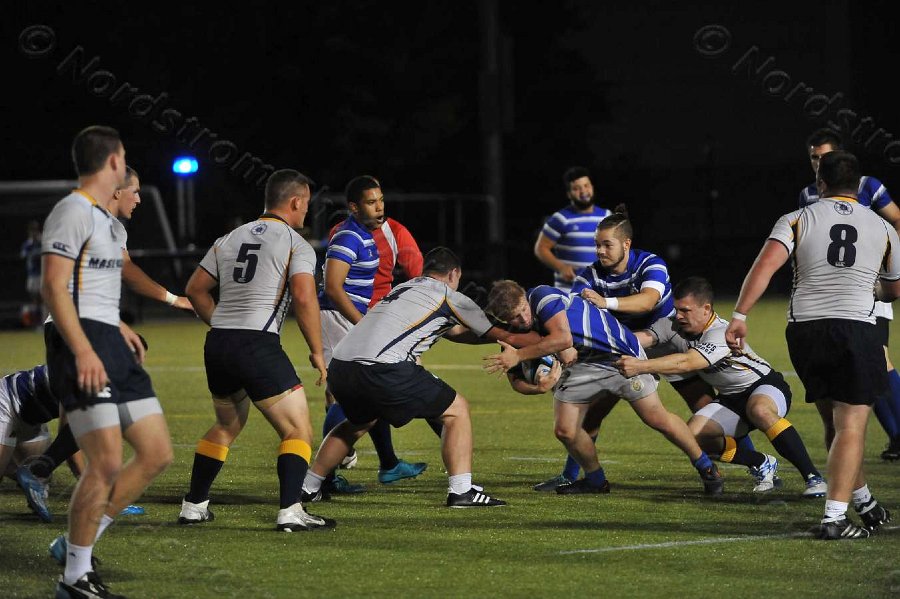 Wheaton Men\'s Rugby vs Mass Maritime.  Photo by Keith Nordstrom